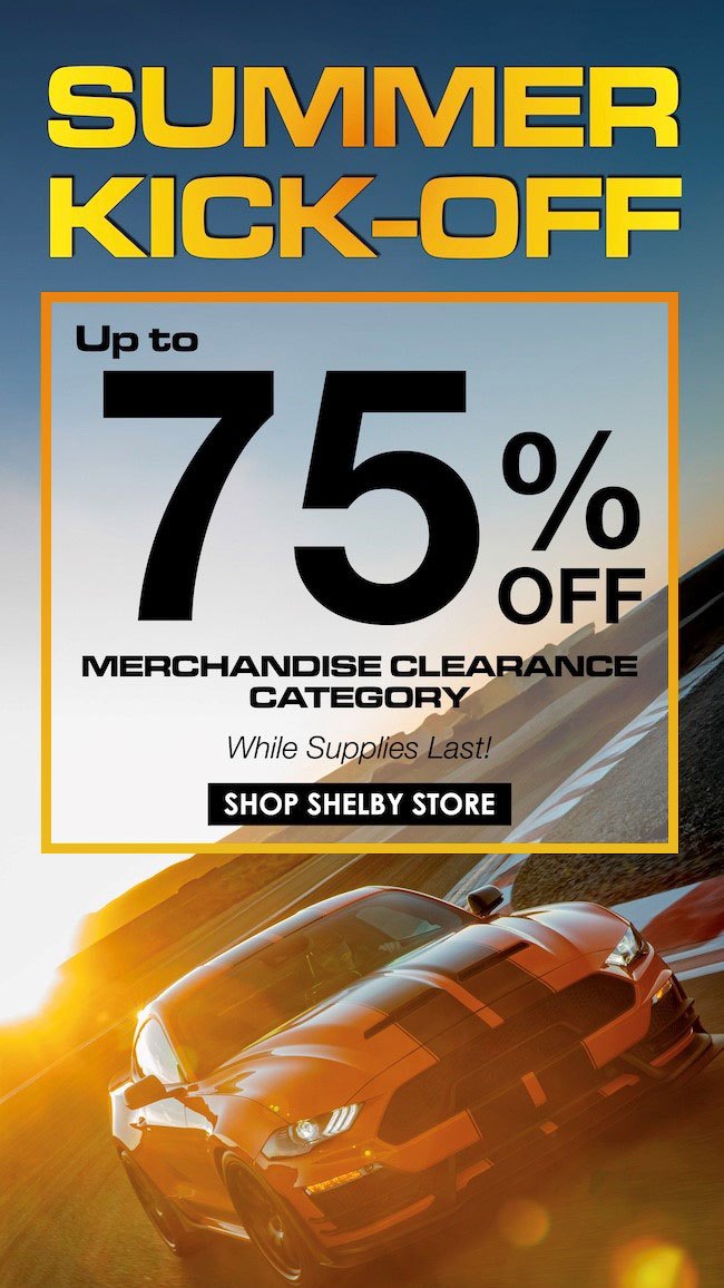 Don't Miss Out: Shelby Merchandise Up to 75% OFF!